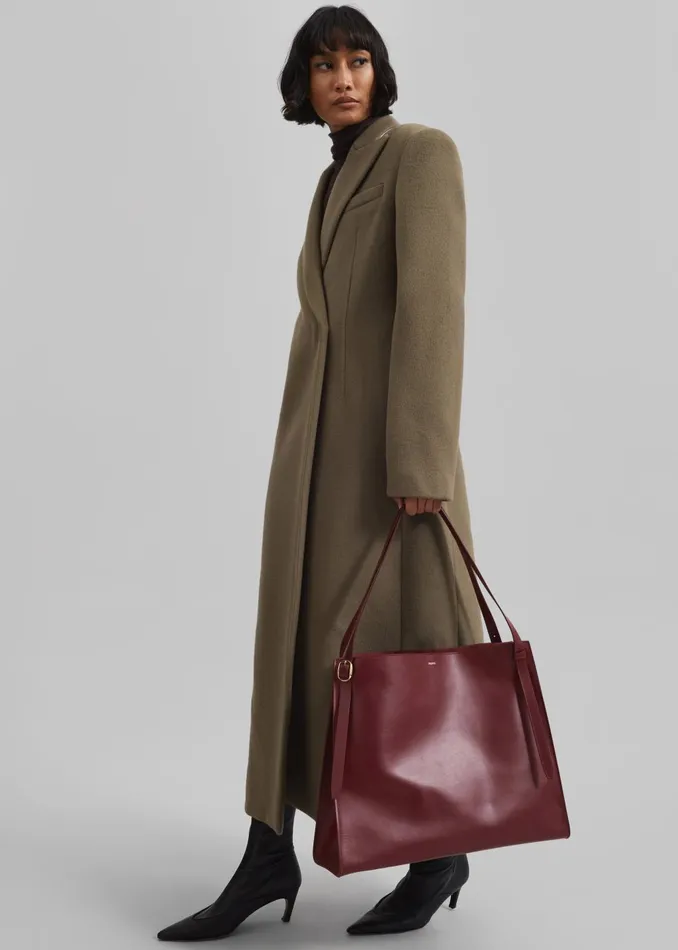 Women Coperni Belt Tote Bag 8211 Red The Frankie Shop