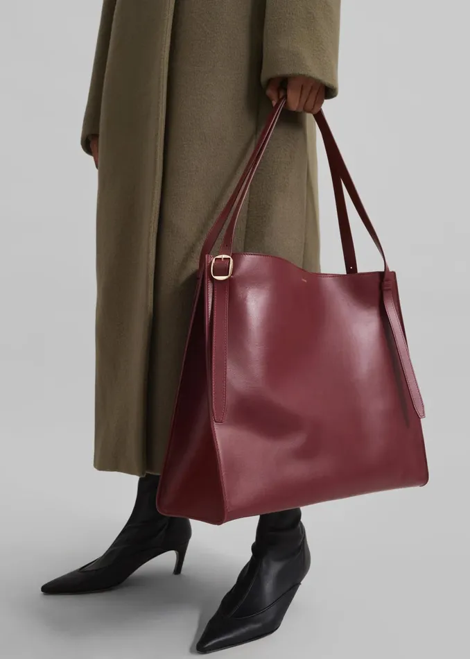 Women Coperni Belt Tote Bag 8211 Red The Frankie Shop