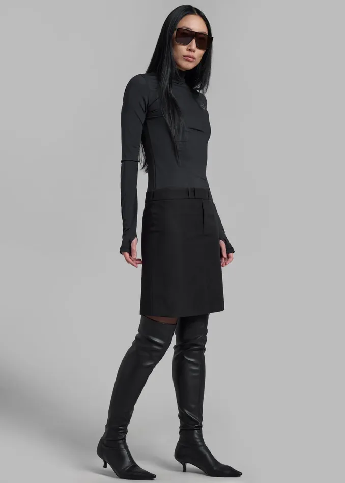 Women Coperni Hybrid Tailored Dress 8211 Black The Frankie Shop Dresses