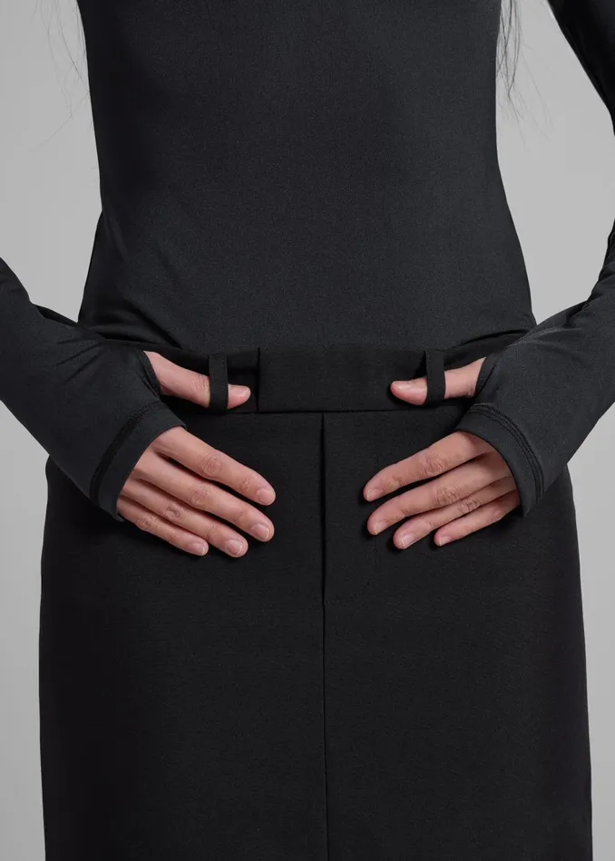 Women Coperni Hybrid Tailored Dress 8211 Black The Frankie Shop Dresses