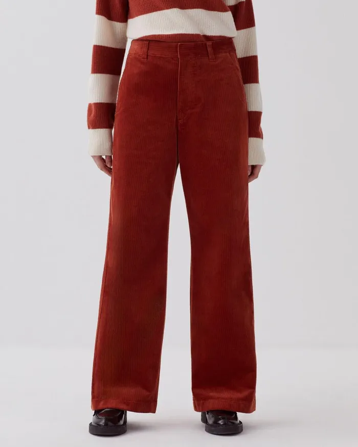 Women Corduroy Trousers Orange Comptoir Des Cotonniers Trousers Women Corduroy Trousers Orange Comptoir Des Cotonniers Trousers