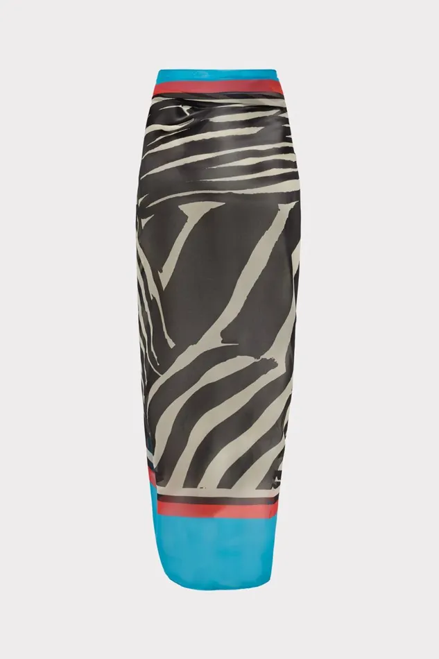Women CoverUps Milly Mosaic Zebra Sarong Multi