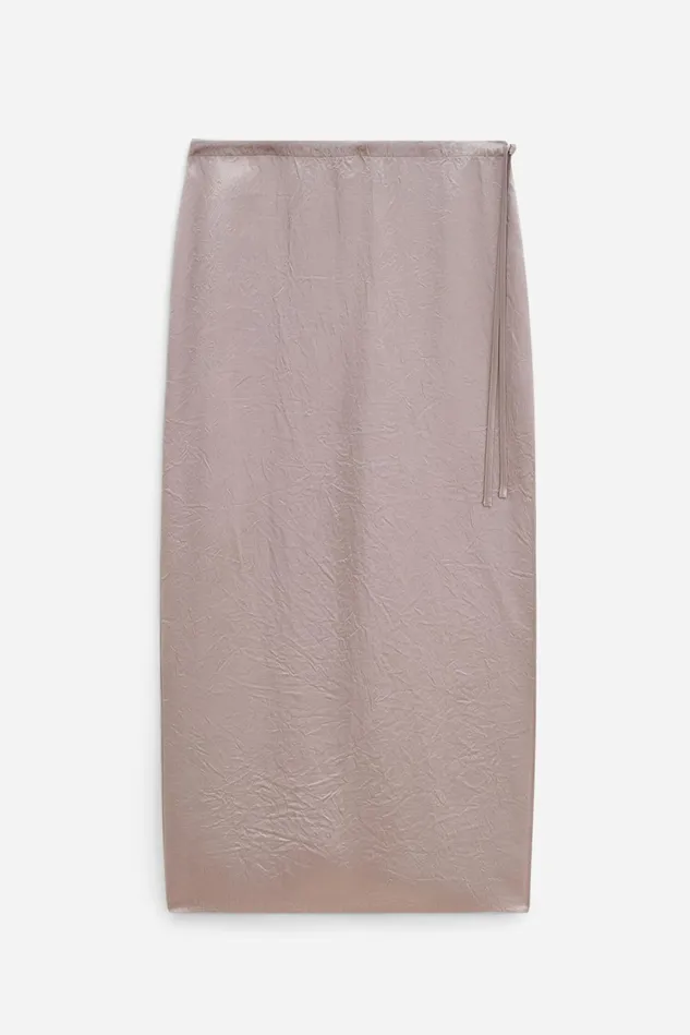 Women Crinkled Pencil Skirt Dark Taupe Filippa K Skirts