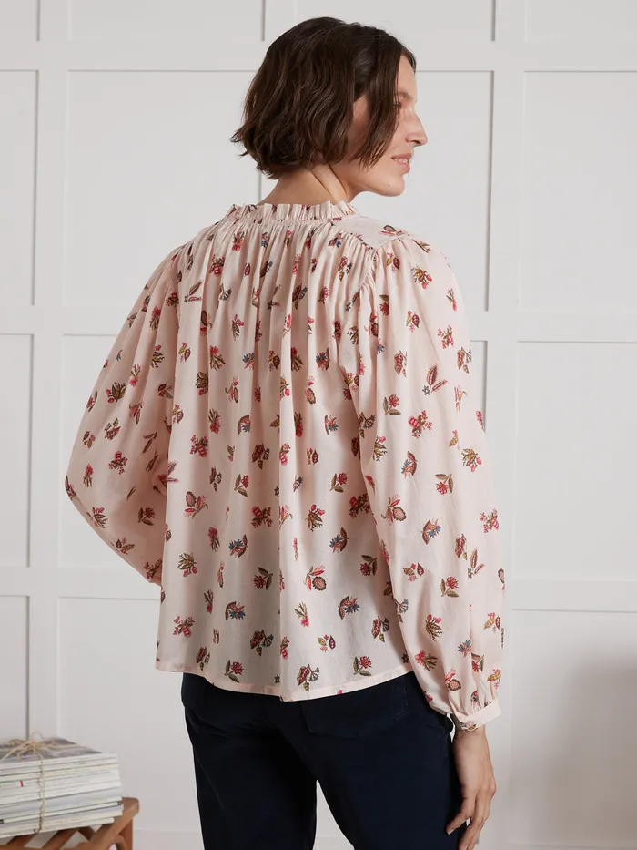 Women Cyrillus Clothing Helena Print Cotton Voile Blouse Imp Helena
