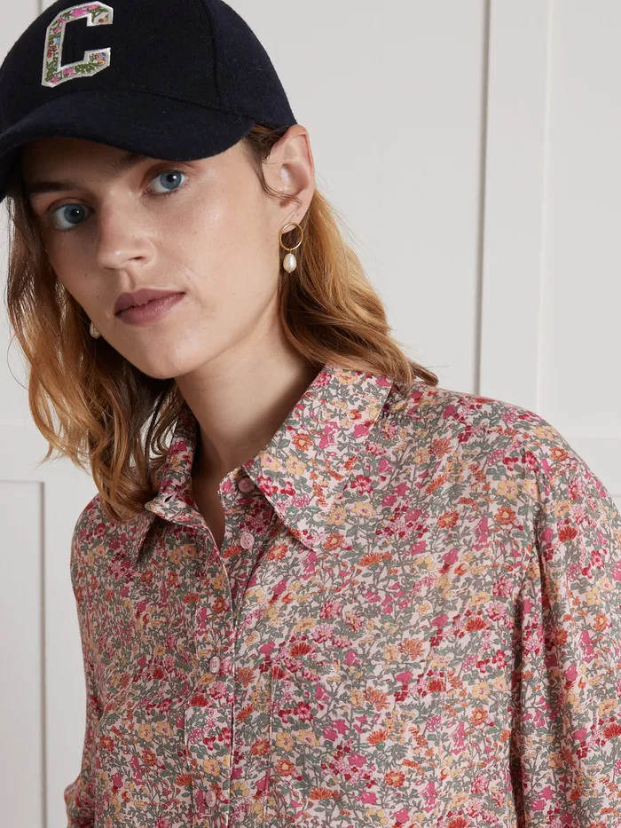 Women Cyrillus Clothing Shirt Made With Liberty Fabric 8211 The Limited Collection Lib Babington Rose