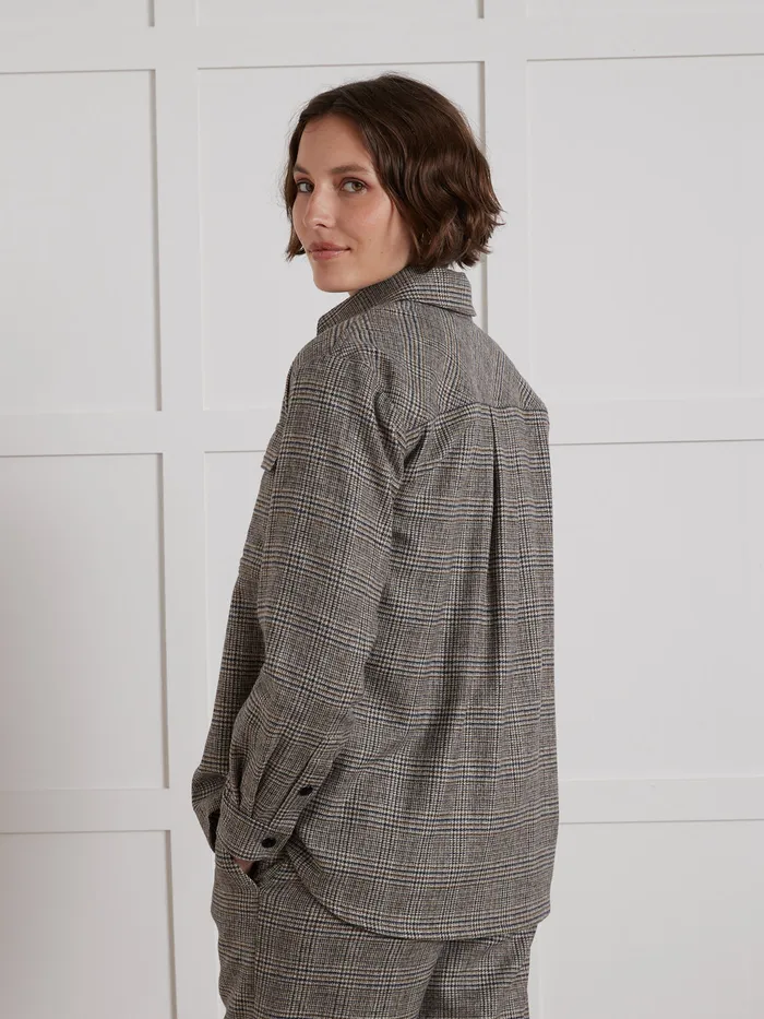 Women Cyrillus Clothing Wooly Prince Of Wales Topshirt Prince De Galles
