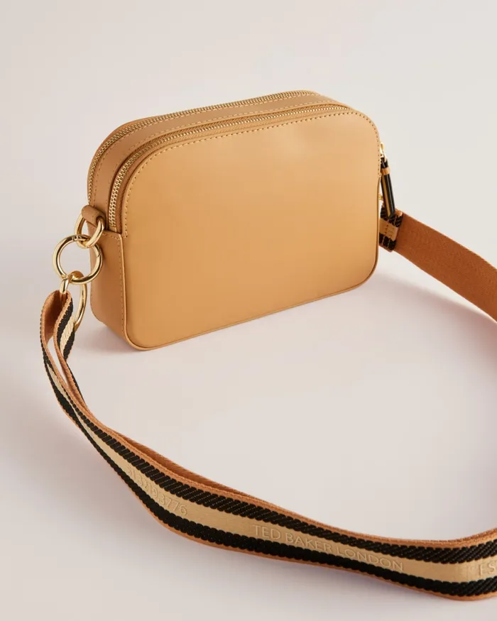 Women DARCELO 8211 Branded Webbing Camera Bag Taupe Ted Baker Crossbody Bags