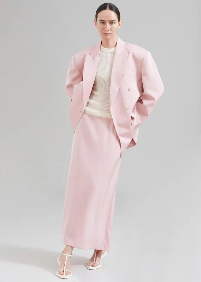 Women Demi Pencil Skirt 8211 Pink The Frankie Shop Bottoms