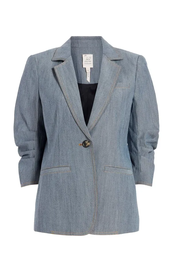 Women Denim Cinq Sept Denim Khloe Blazer Light Indigo