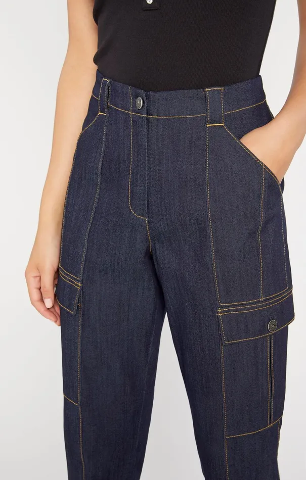 Women Denim Cinq Sept Denim Skinny Kelly Pant Indigo
