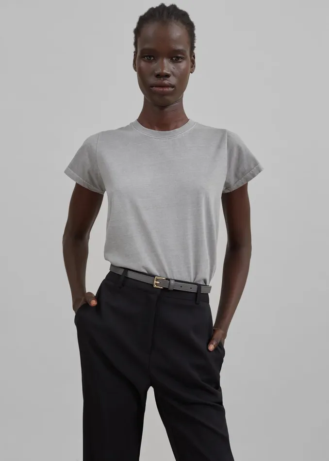 Women Dollie Tee 8211 Grey The Frankie Shop Tops