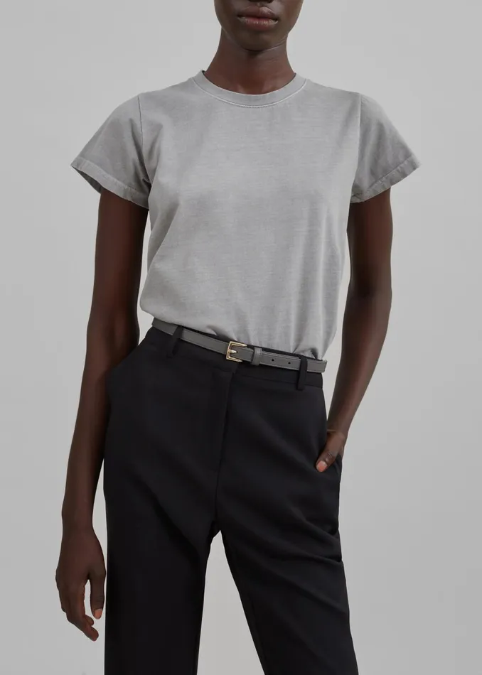 Women Dollie Tee 8211 Grey The Frankie Shop Tops