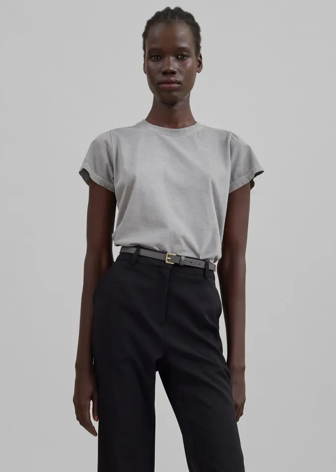 Women Dollie Tee 8211 Grey The Frankie Shop Tops