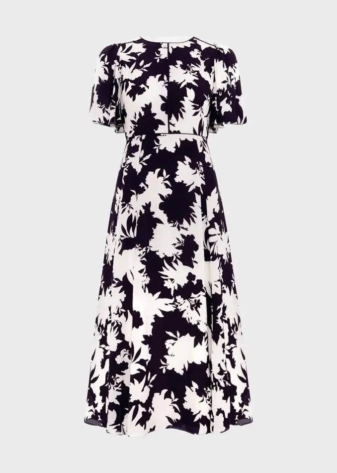 Women Dresses and Jumpsuits Hobbs Alva Dress Ivory Black