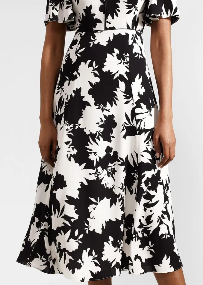 Women Dresses and Jumpsuits Hobbs Alva Dress Ivory Black