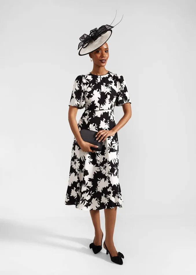 Women Dresses and Jumpsuits Hobbs Alva Dress Ivory Black