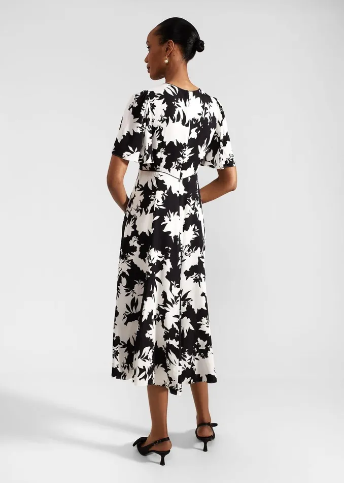 Women Dresses and Jumpsuits Hobbs Alva Dress Ivory Black