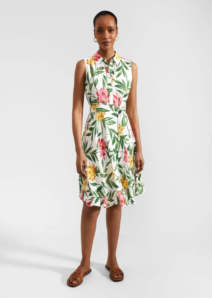 Women Dresses and Jumpsuits Hobbs Belinda Dress Ivory Multi