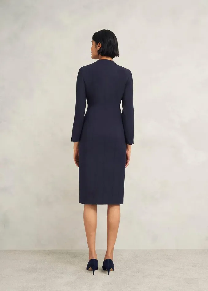 Women Dresses and Jumpsuits Hobbs Berkeley Dress With Wool Navy