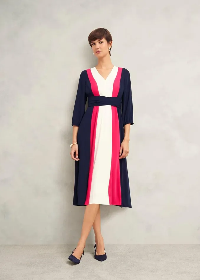 Women Dresses and Jumpsuits Hobbs Cora Colour Block Dress Multi