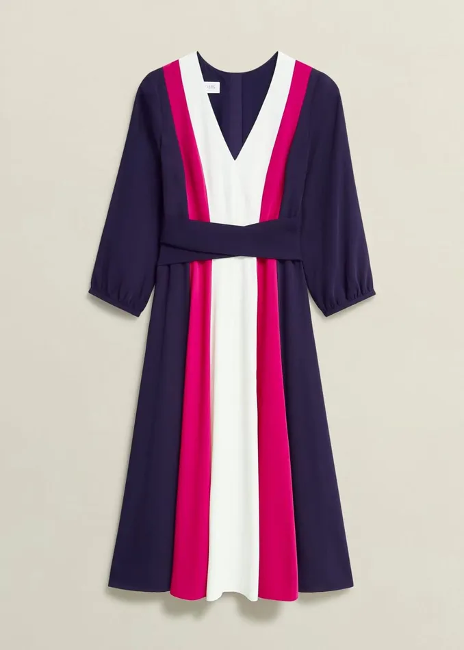 Women Dresses and Jumpsuits Hobbs Cora Colour Block Dress Multi