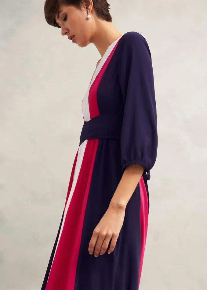 Women Dresses and Jumpsuits Hobbs Cora Colour Block Dress Multi