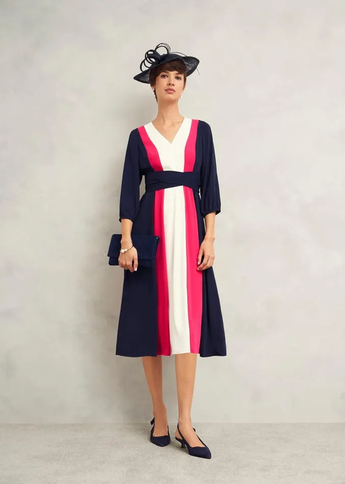 Women Dresses and Jumpsuits Hobbs Cora Colour Block Dress Multi