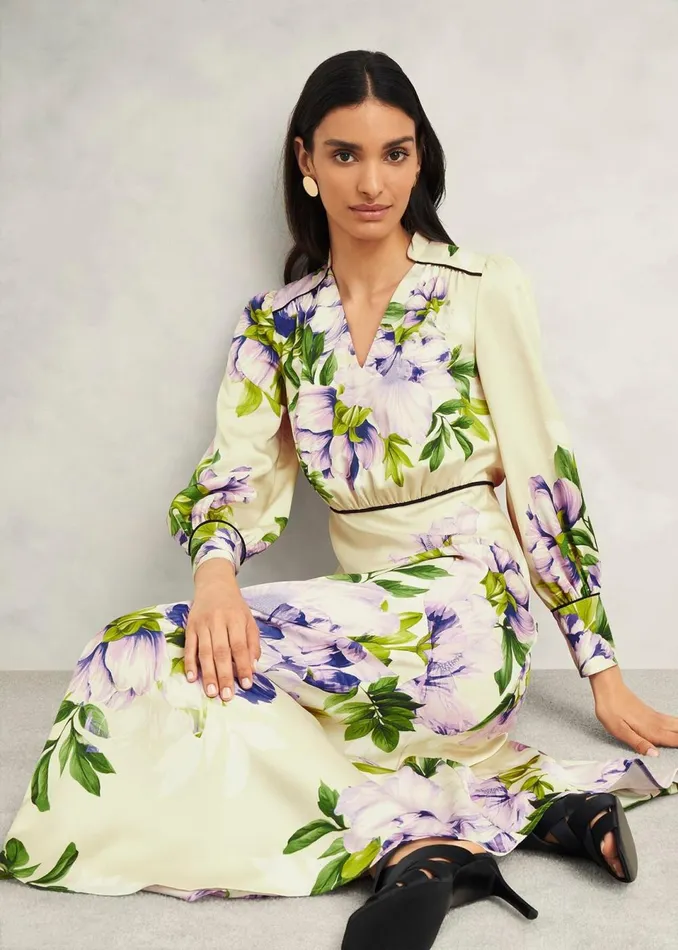 Women Dresses and Jumpsuits Hobbs Hidcote Dress Cream Multi