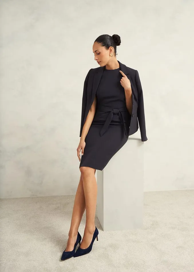 Women Dresses and Jumpsuits Hobbs Mel Dress Navy