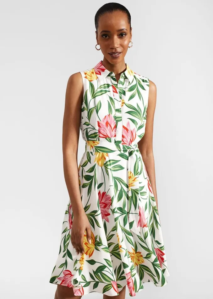 Women Dresses and Jumpsuits Hobbs Petite Belinda Dress Ivory Multi