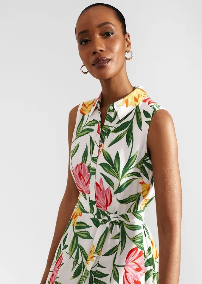 Women Dresses and Jumpsuits Hobbs Petite Belinda Dress Ivory Multi