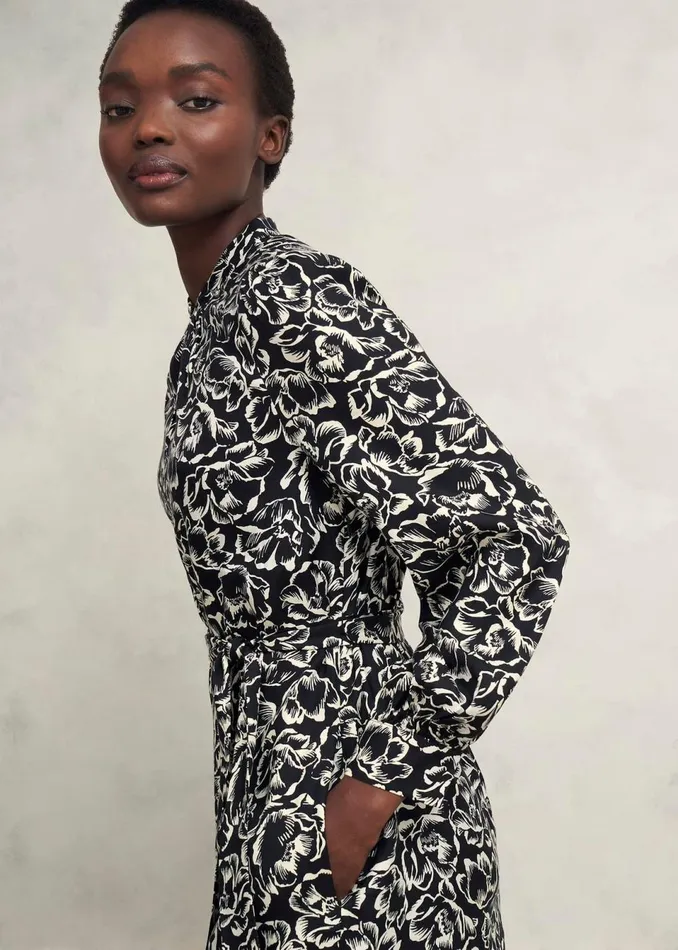 Women Dresses and Jumpsuits Hobbs Petite Cynthia Dress Black Cream