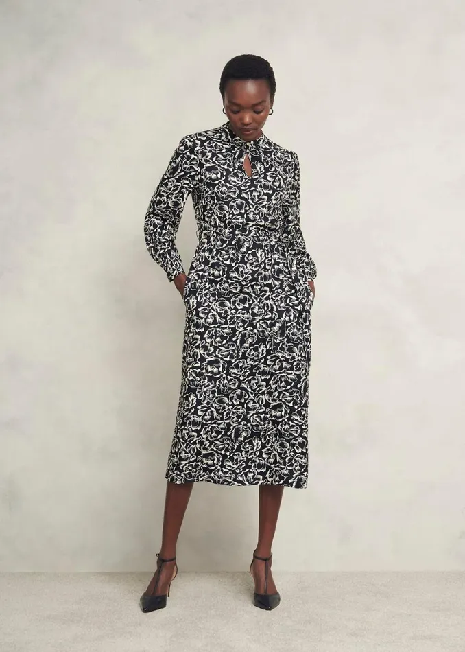 Women Dresses and Jumpsuits Hobbs Petite Cynthia Dress Black Cream