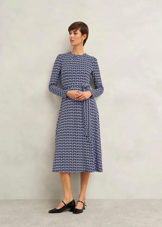 Women Dresses and Jumpsuits Hobbs Petite Dakota Dress Navy Multi