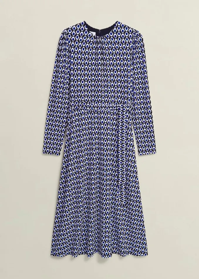 Women Dresses and Jumpsuits Hobbs Petite Dakota Dress Navy Multi
