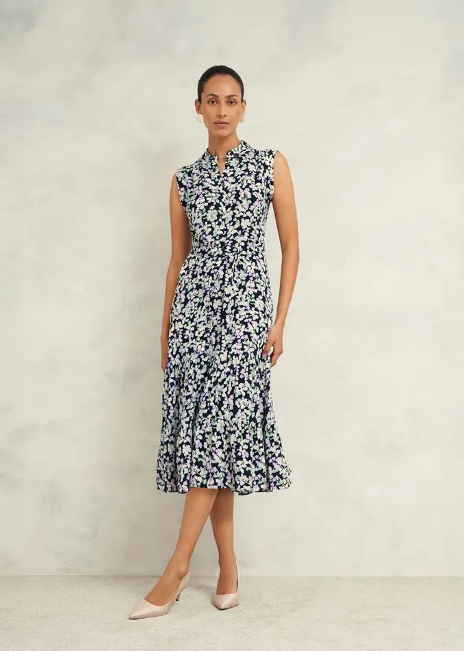 Women Dresses and Jumpsuits Hobbs Petite Esme Dress Navy Multi
