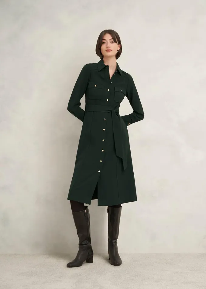 Women Dresses and Jumpsuits Hobbs Petite Pricilla Dress Rich Green