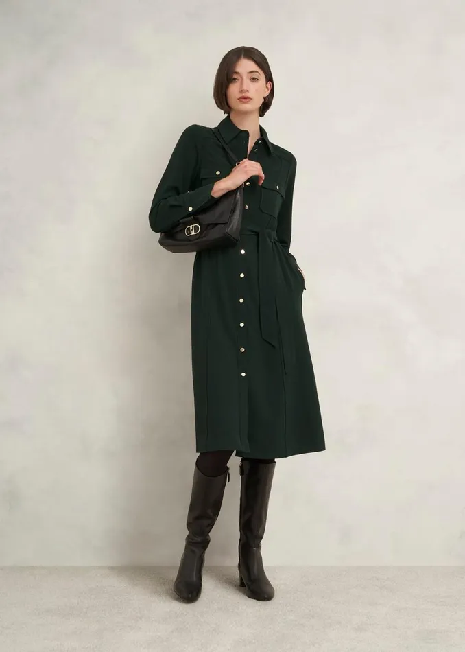 Women Dresses and Jumpsuits Hobbs Petite Pricilla Dress Rich Green