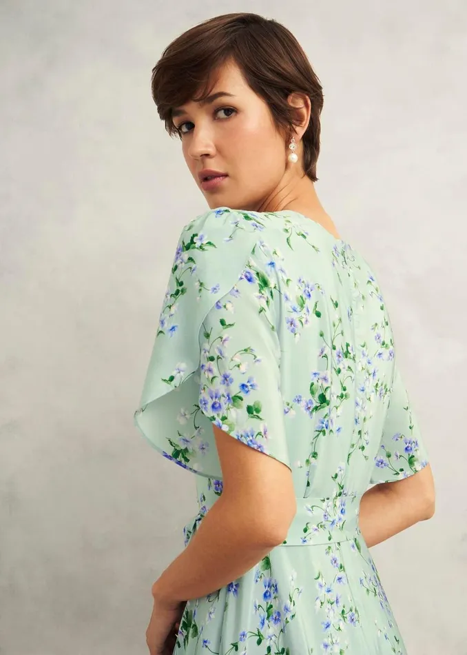 Women Dresses and Jumpsuits Hobbs Petite Sophia Dress Sage Multi