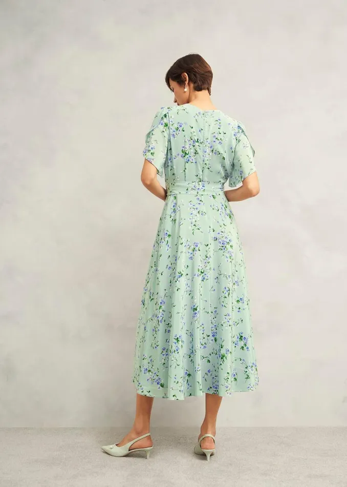 Women Dresses and Jumpsuits Hobbs Petite Sophia Dress Sage Multi