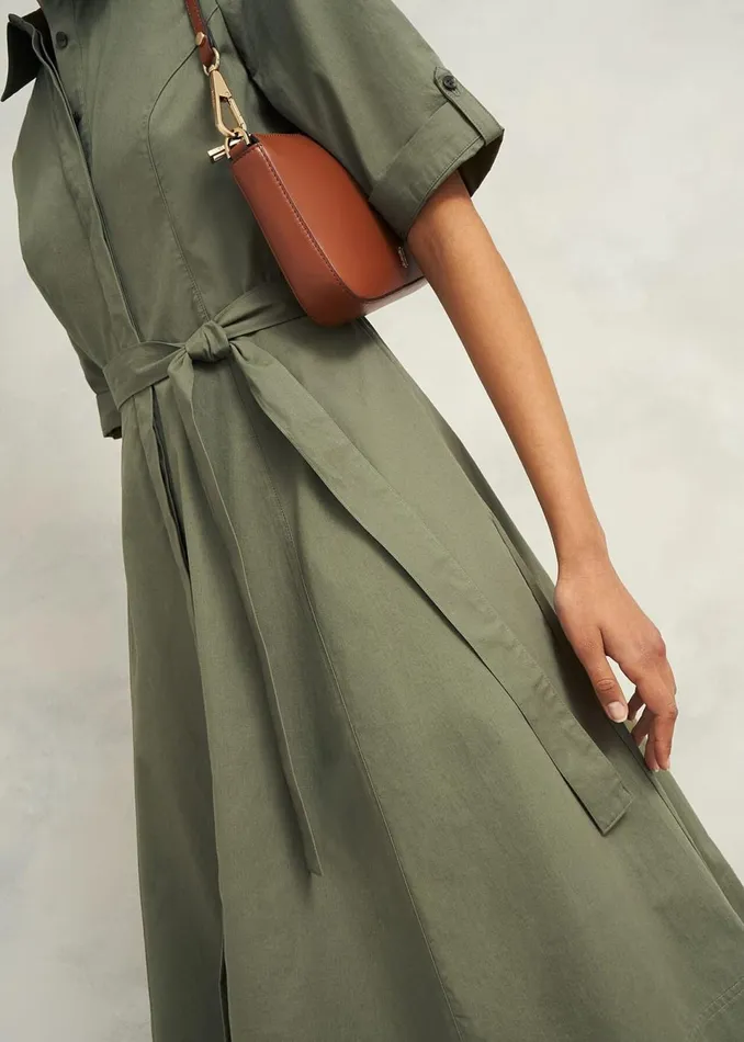 Women Dresses and Jumpsuits Hobbs Riley Cotton Dress Sage Green