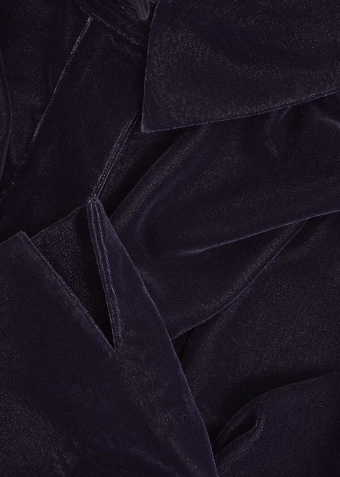 Women Dresses and Jumpsuits Hobbs Velvet Marciella Dress Midnight Navy