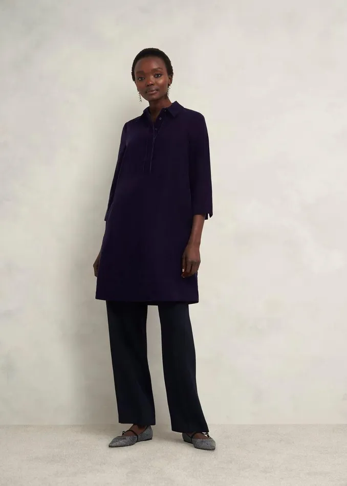 Women Dresses and Jumpsuits Hobbs Velvet Marciella Dress Midnight Navy