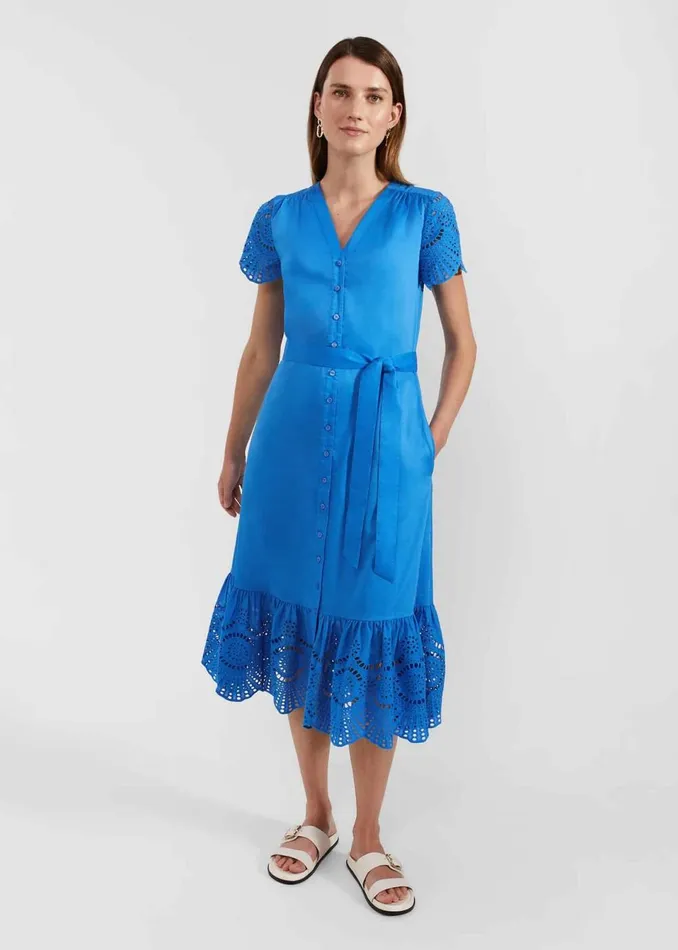 Women Dresses and Jumpsuits Hobbs Yasmine Dress Crystal Blue