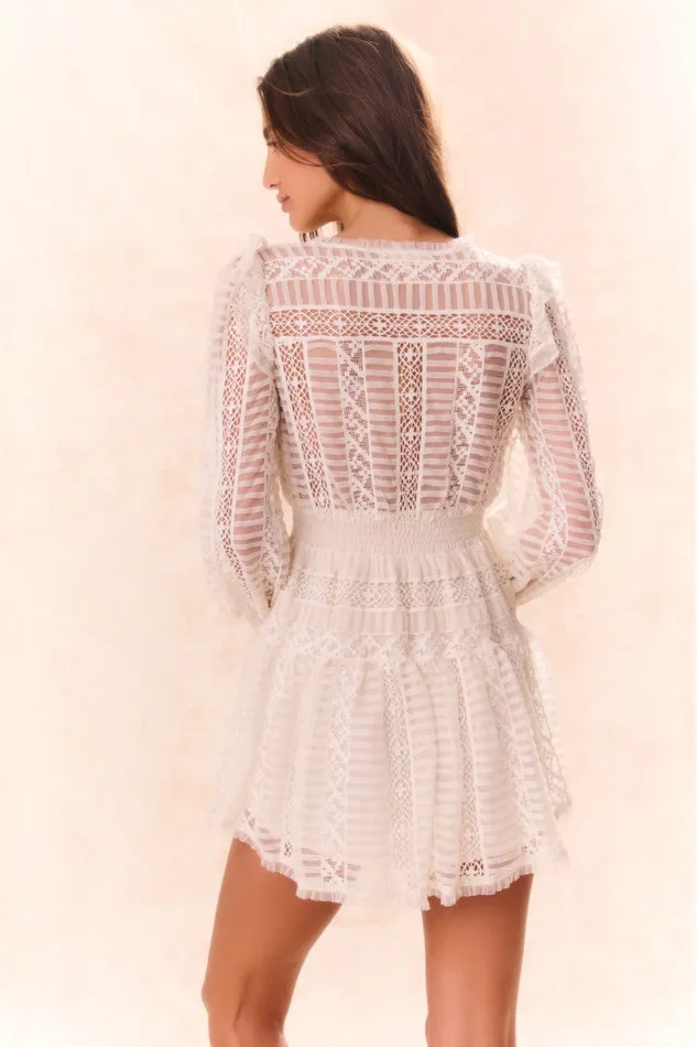 Women Dresses LoveShackFancy Alonsa Lace Cream