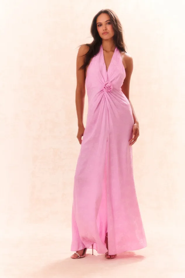 Women Dresses LoveShackFancy Lowry Halter Maxi Dress Pirouette Pink