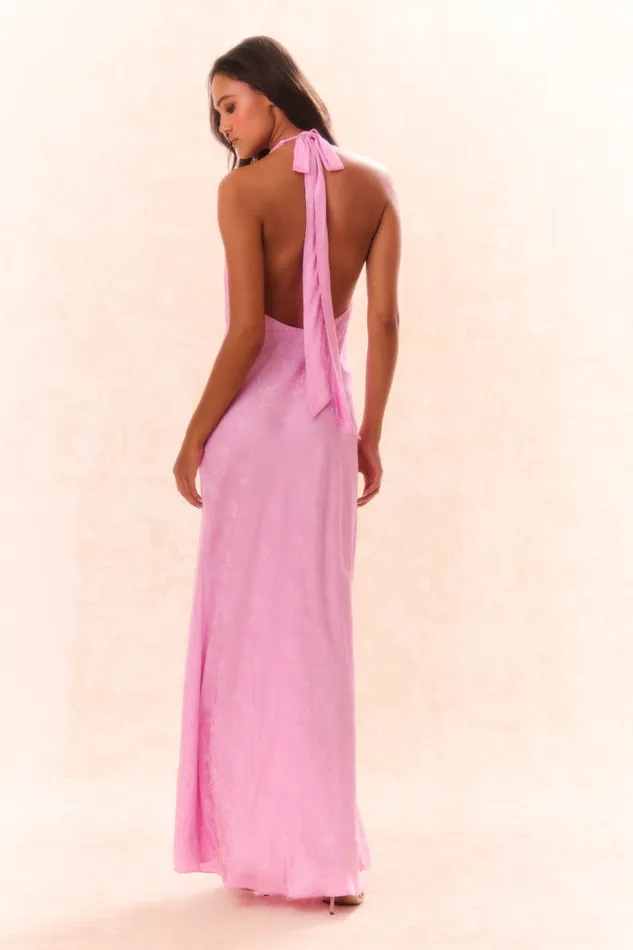 Women Dresses LoveShackFancy Lowry Halter Maxi Dress Pirouette Pink
