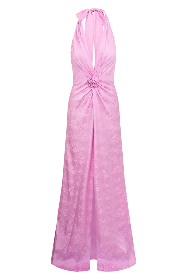 Women Dresses LoveShackFancy Lowry Halter Maxi Dress Pirouette Pink
