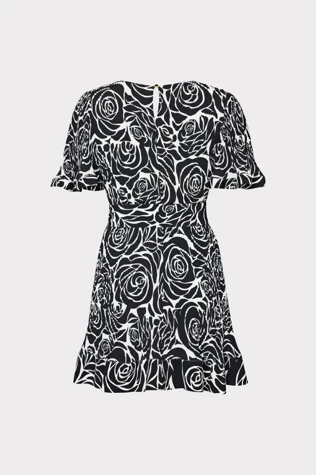 Women Dresses Milly Lumi Black Rose Pleated Dress Black Rose Women Dresses Milly Lumi Black Rose Pleated Dress Black Rose