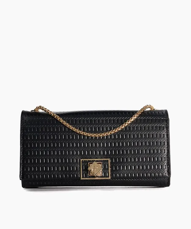 Women Dune London Crossbody Bags Laser Cut Shoulder Bag Black